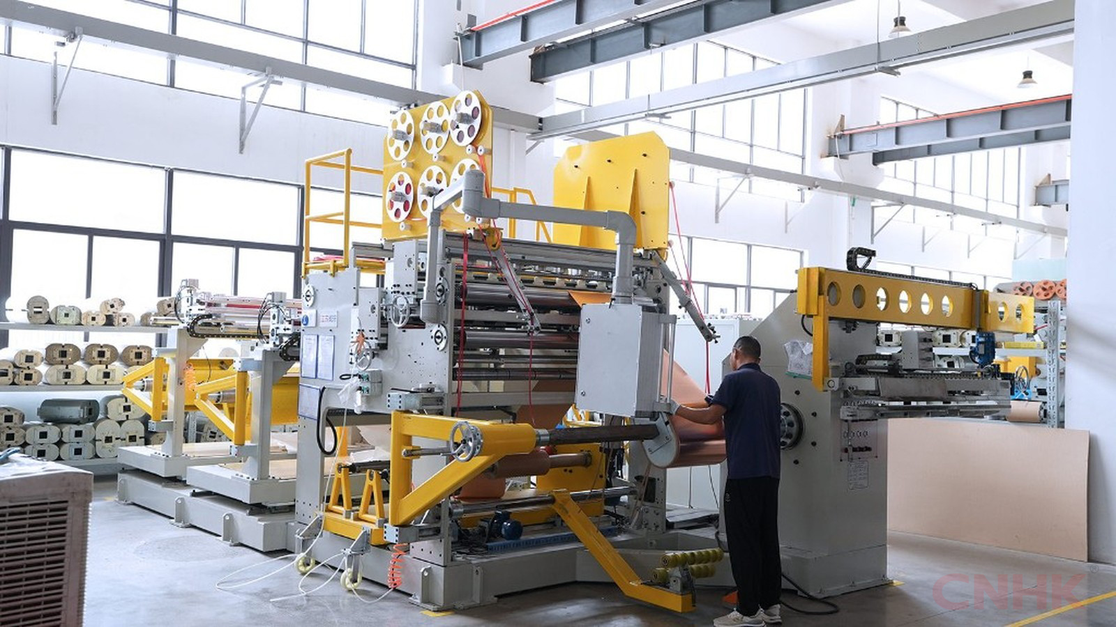 Coil processing line in the workshop