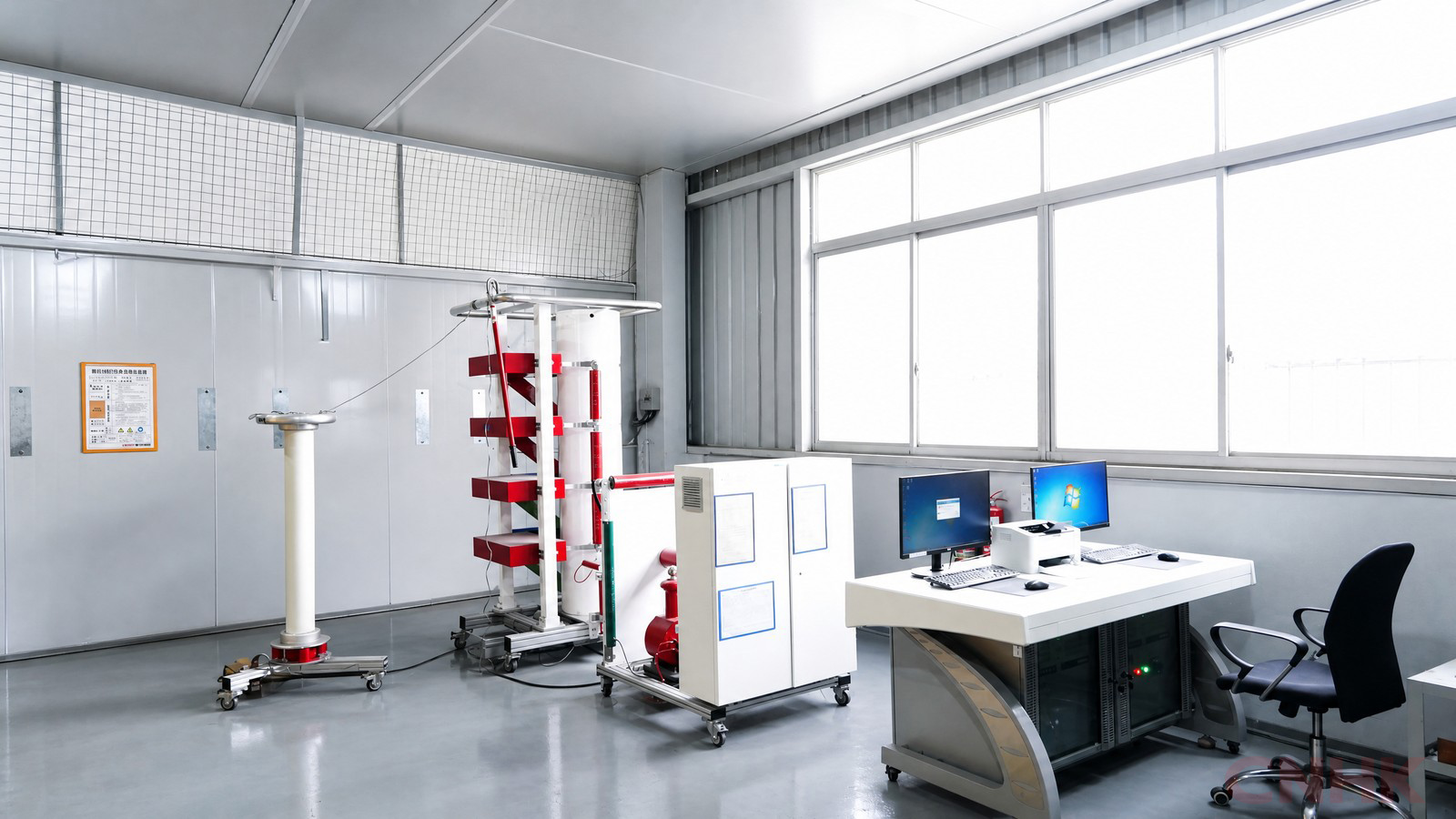 High-voltage testing laboratory