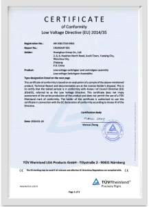 Low voltage cabinet GGD certificate