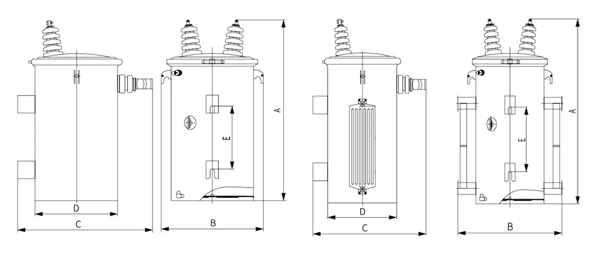 Single Phase Oil Immersed Distribution Transformer detail
