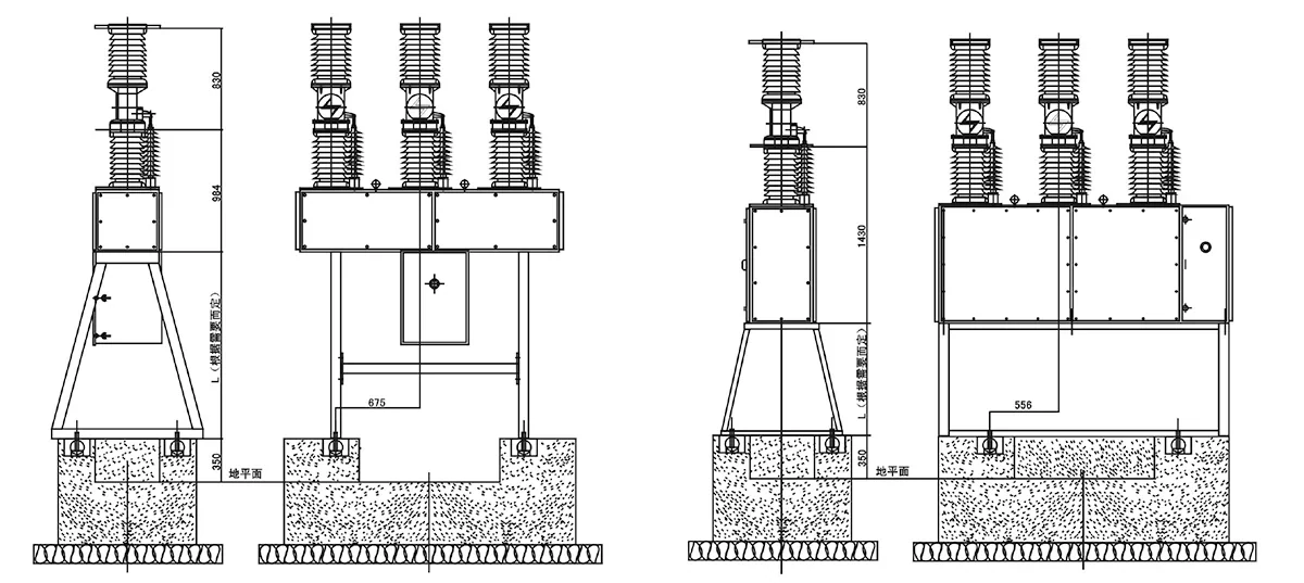 ZW7-40.5 Outdoor AC High-Voltage Vacuum Circuit Breaker detail