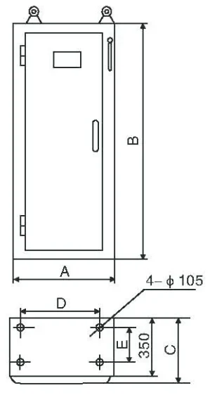 XL-21 Power Distribution Cabinet detail